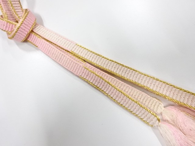 JAPANESE KIMONO / HAND-TIED OBIJIME